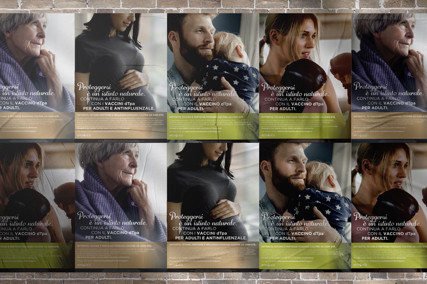 Su richiesta del cliente Sanofi Pasteur, per estendere questo concetto al più ampio pubblico possibile abbiamo sviluppato un approccio emozionale, basato sul senso di protezione, avvalendoci di materiali di comunicazione sia digitali che offline.