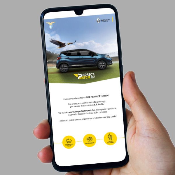 Il concorso “The Perfect Match” è stato ideato e promosso attraverso differenti leve di comunicazione: spot radio, campagna social e banner, campagna stampa, eventi in concessionaria con la presenza dei calciatori e attività di engagement per i partecipanti.