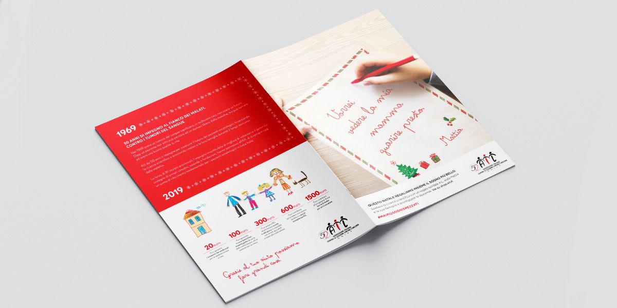 Per la campagna di Natale 2019 di AIL abbiamo realizzato un progetto multicanale volto ad incentivare le donazioni libere e l’acquisto dei prodotti natalizi sull’e-commerce, sensibilizzando gli attuali e potenziali donatori su uno dei più toccanti servizi offerti dall’associazione: l’assistenza ai pazienti pediatrici.