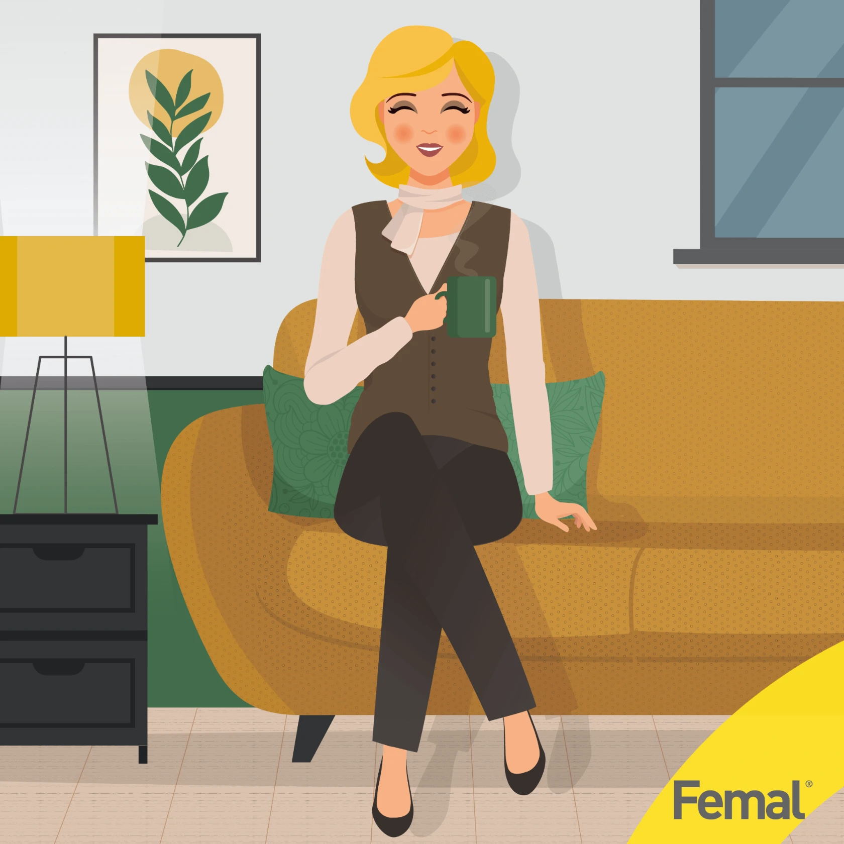 Abbiamo costruito la strategia social attorno ad un concetto molto semplice: il benessere delle donne è la cosa più importante, in ogni momento della vita, anche in menopausa.